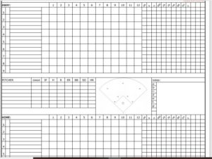 23 Free Baseball Scoresheet Templates - Mike's Templates